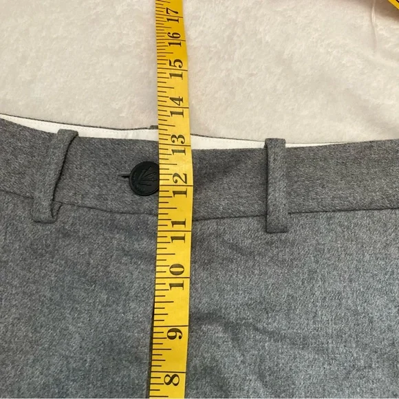 Rag & Bone Crane Grey Wool Blend Wide Leg Cropped Pants- Size 4 Career Casual